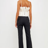 Sheen Ruffled Strapless Top