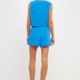 High Waisted Suited Shorts