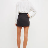 ENDLESS ROSE-Front Wrap Mini Skort-SKORTS available at Objectrare