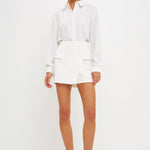 ENDLESS ROSE-Front Wrap Mini Skort-SKORTS available at Objectrare