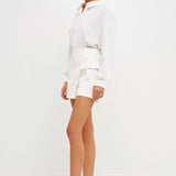 ENDLESS ROSE-Front Wrap Mini Skort-SKORTS available at Objectrare