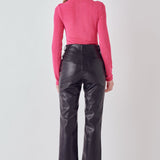 Sheen Stretch Long Sleeve Top