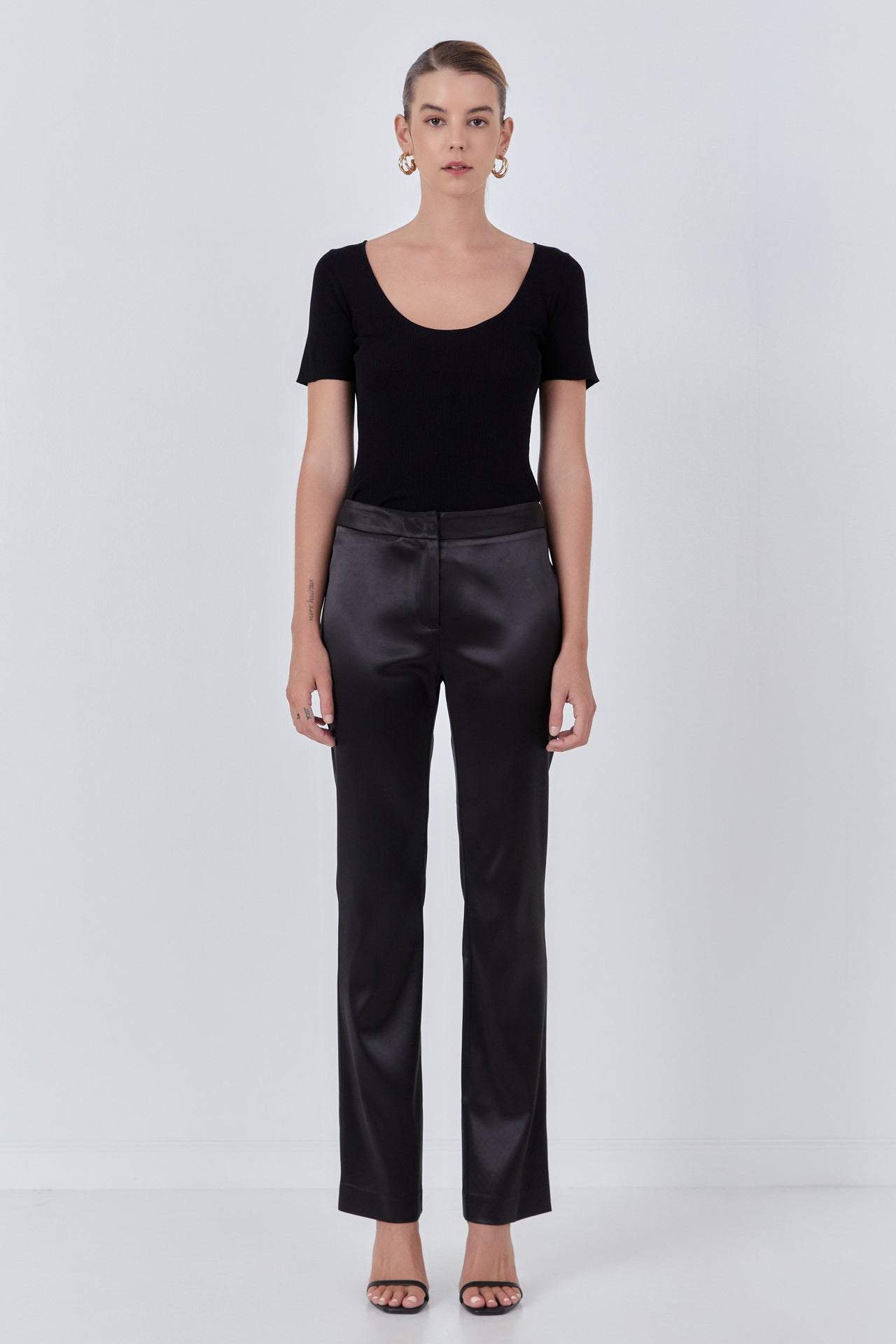 Flared Solid Trouser – Endless Rose