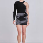 ENDLESS ROSE-Corsage Trim Mini Skirt-SKIRTS available at Objectrare