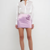 ENDLESS ROSE-Corsage Trim Mini Skirt-SKIRTS available at Objectrare