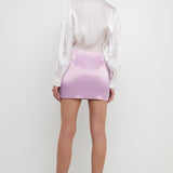 ENDLESS ROSE-Corsage Trim Mini Skirt-SKIRTS available at Objectrare