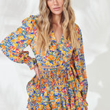 Front Wrap Floral Top