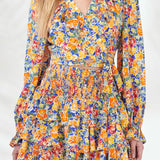 Front Wrap Floral Top