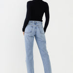 ENDLESS ROSE - Turtle neck Long Sleeve Knit Top - TOPS available at Objectrare