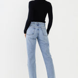 ENDLESS ROSE - Turtle neck Long Sleeve Knit Top - TOPS available at Objectrare