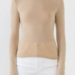 ENDLESS ROSE - Turtle neck Long Sleeve Knit Top - TOPS available at Objectrare