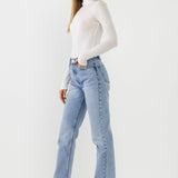ENDLESS ROSE - Turtle neck Long Sleeve Knit Top - TOPS available at Objectrare