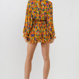 ENDLESS ROSE-Floral Pleated Mini Skirt-SKIRTS available at Objectrare