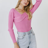 Knit Wrap Sweater