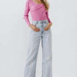 Knit Wrap Sweater