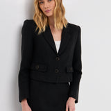 Cropped Tweed Blazer