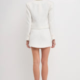 Cropped Tweed Blazer