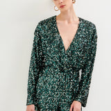 ENDLESS ROSE - Sequin Romper - ROMPERS available at Objectrare