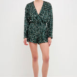 ENDLESS ROSE - Sequin Romper - ROMPERS available at Objectrare