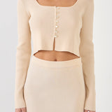 Button Down Knit Cardigan