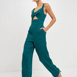 Soft Touch Plisse Twist Jumpsuit