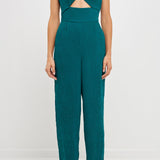 Soft Touch Plisse Twist Jumpsuit