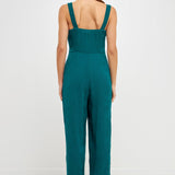 Soft Touch Plisse Twist Jumpsuit