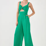 Soft Touch Plisse Twist Jumpsuit