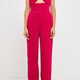 Soft Touch Plisse Twist Jumpsuit