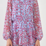 Long-Sleeve Floral Romper