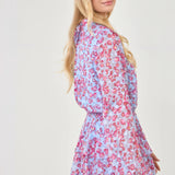 Long-Sleeve Floral Romper