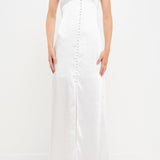 Satin Button Down Maxi