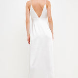 Satin Button Down Maxi
