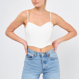 Adjustable Bustier Crop Top
