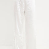 Satin Tuxedo Wide Leg Trousers