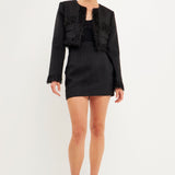 Cropped Tweed Jacket