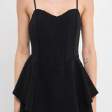 Corset Bustier Ruffled Romper