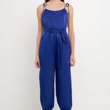 Side Bow Tie Slit Jumpsuit