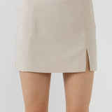 Slit Detail Mini Skirt