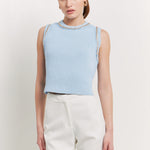 ENDLESS ROSE - Trim Detail Knit Tank Top - CAMI TOPS & TANK available at Objectrare