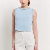 ENDLESS ROSE - Trim Detail Knit Tank Top - CAMI TOPS & TANK available at Objectrare