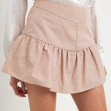 High-Waisted Ruffled Skort