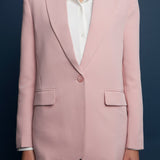 One Button Down Boxy Blazer