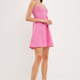 Sweetheart Neckline Mini Dress