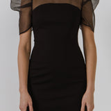 Organza with Knit Mini Dress