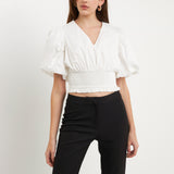 Smocked waist Top