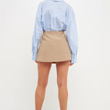 Pleated Detail Skort