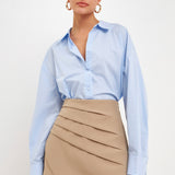 Pleated Detail Skort