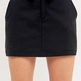 Fold Waist Mini Skort