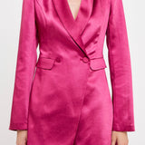 Satin Blazer Romper